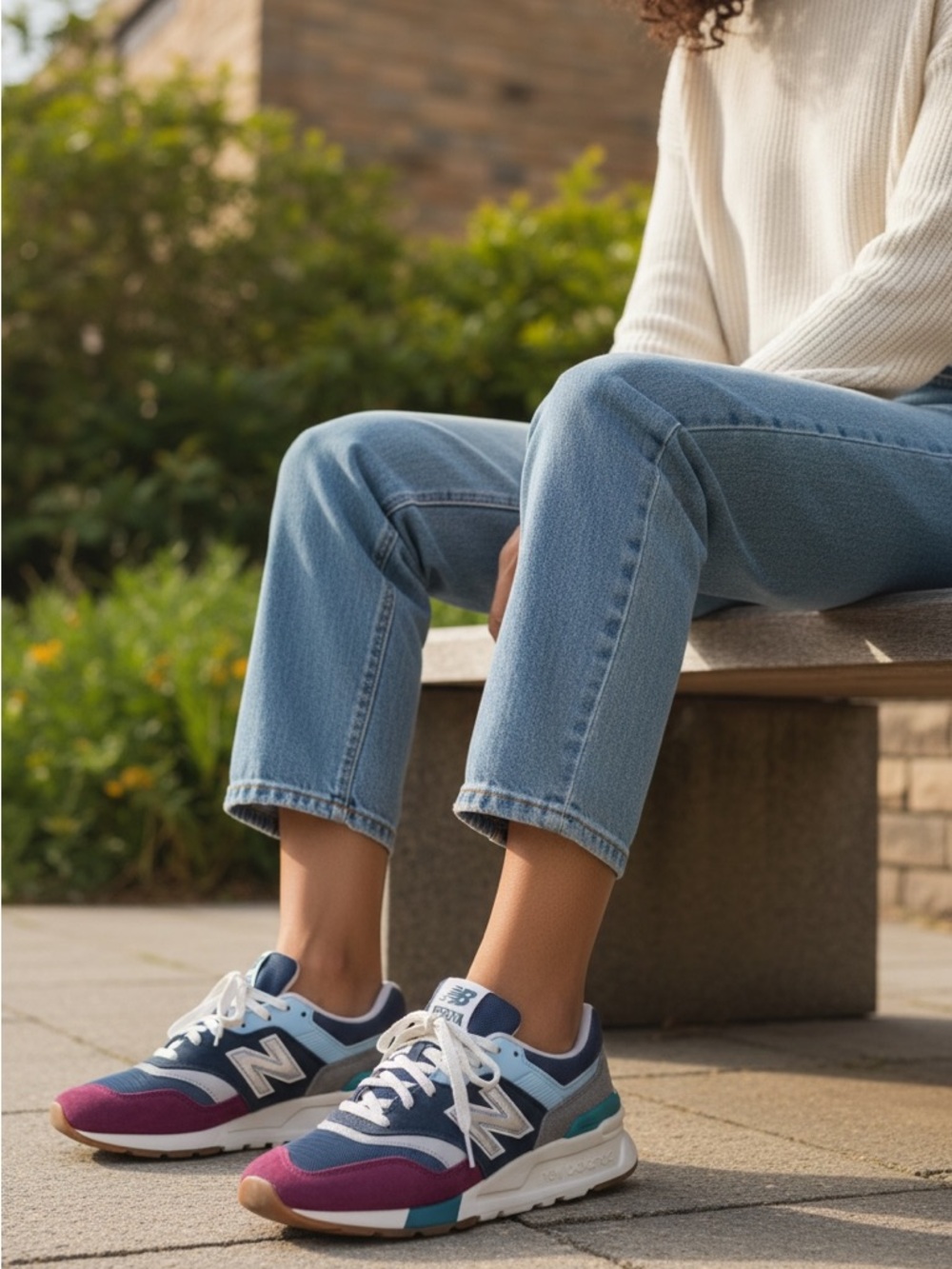 New Balance Multi-Color Classic 997 Sneakers